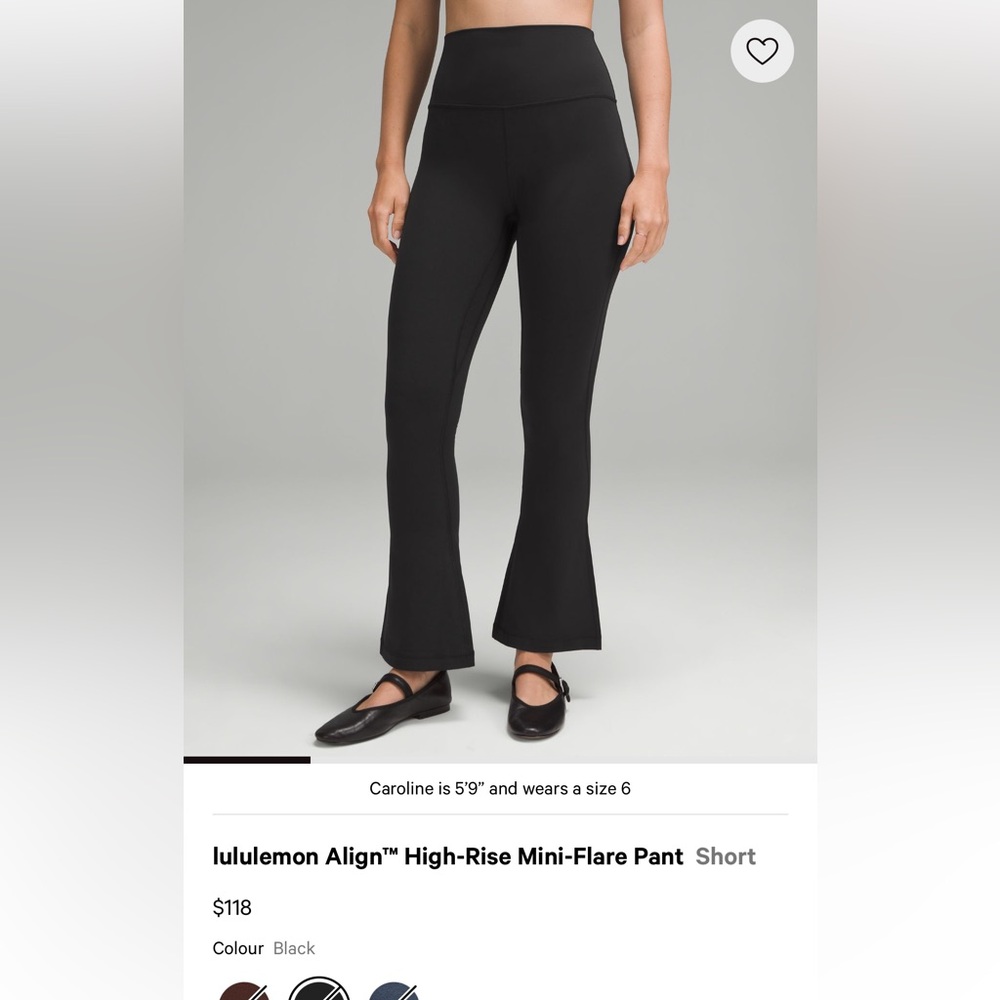 Lululemon align flared leggings size 4/ short